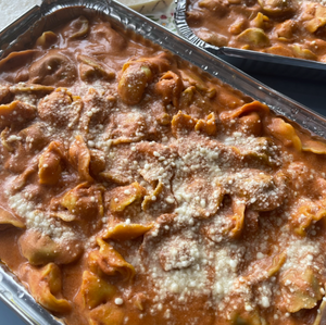 Tortellinis de Queso en Salsa Rosada