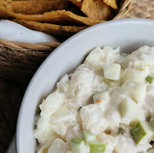 Ceviche de Corvina con Manzana