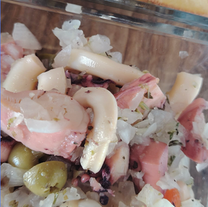 Coctel de Calamar y Pulpo al Óleo